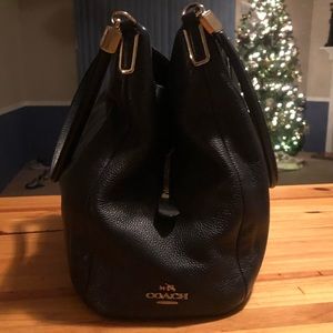Coach pebbled leather purse